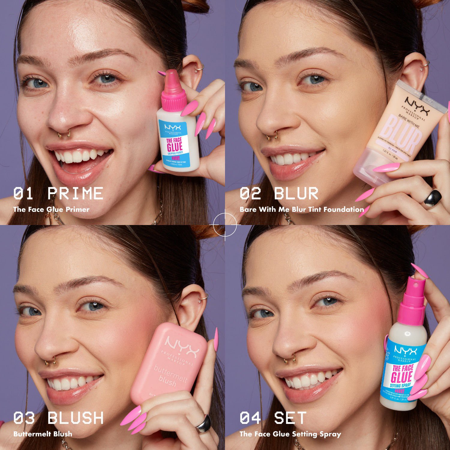 slide 8 of 11, Nyx Professional Makeup The Face Glue Primer, Mini, 0.27 oz