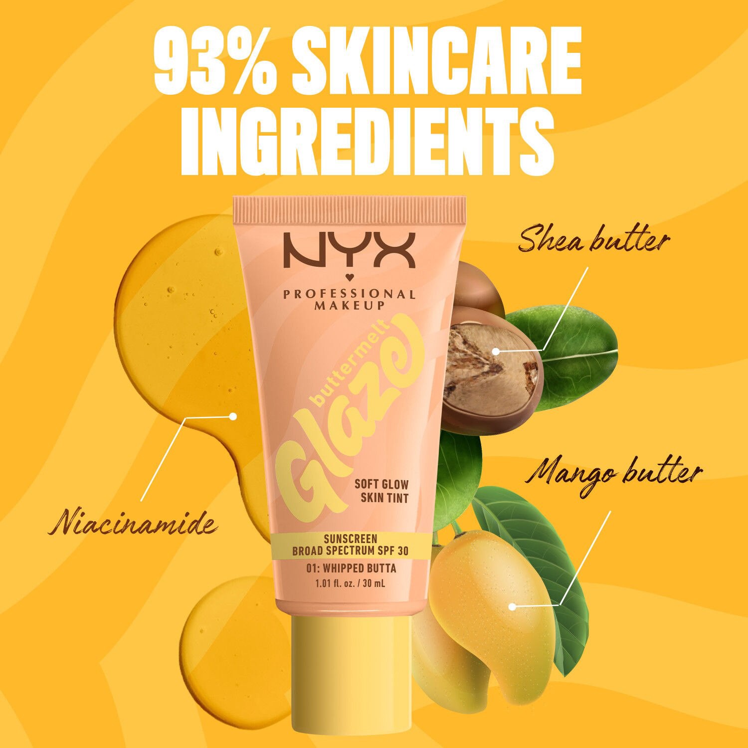 slide 10 of 16, NYX Professional Makeup NYX Buttermlt Glz Spf 30 Whipped Butta, 11 oz