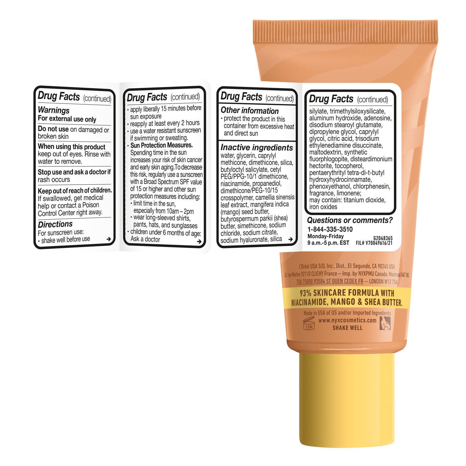 slide 13 of 16, NYX Buttermelt Glaze SPF 30 - Vanilla Bean Butta, 1 ct