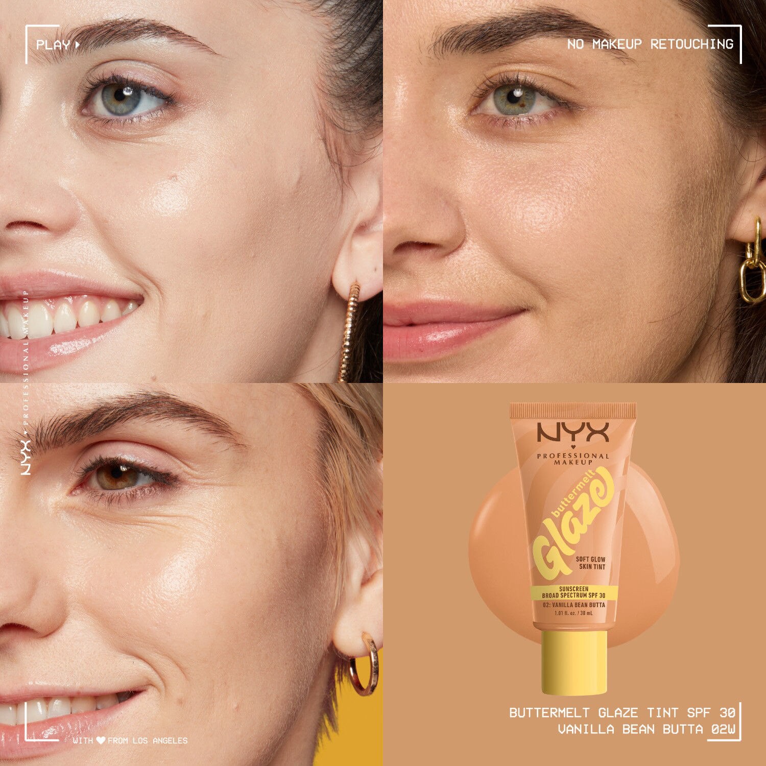 slide 3 of 16, NYX Buttermelt Glaze SPF 30 - Vanilla Bean Butta, 1 ct