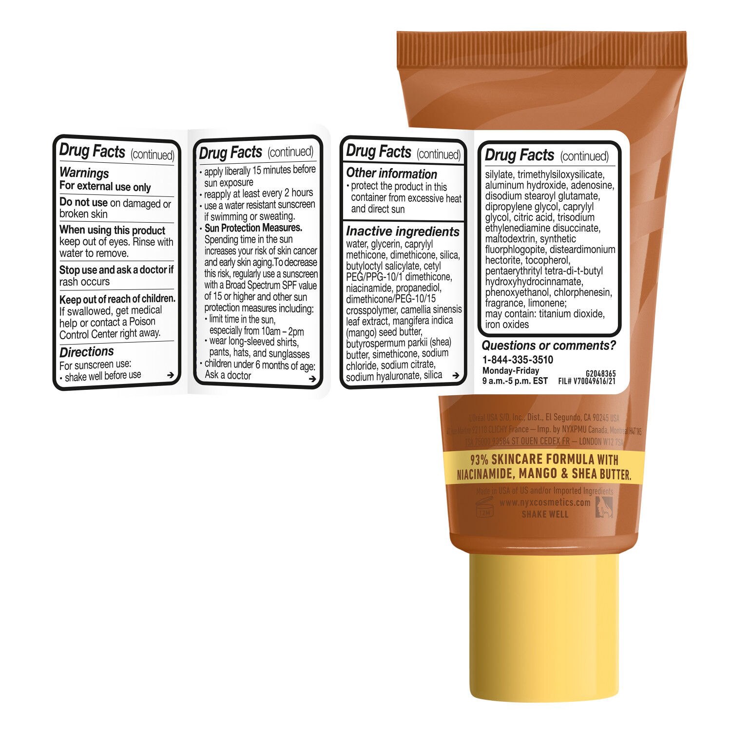 slide 4 of 16, NYX Professional Makeup Buttermlt Glz Spf 30 Chai Butta, 11 oz