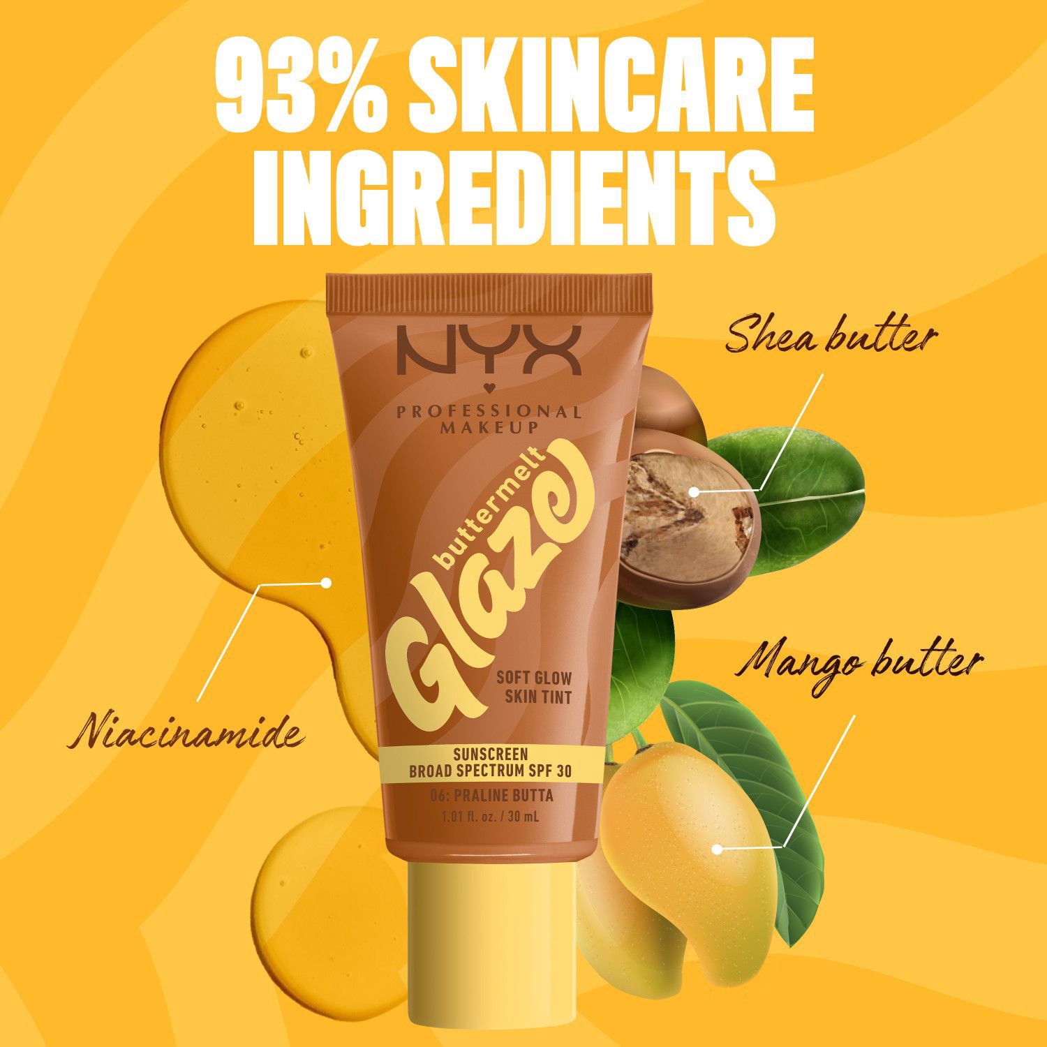 slide 3 of 14, NYX Professional Makeup NYX Buttermlt Glz Spf 30 Praline Butta, 11 oz