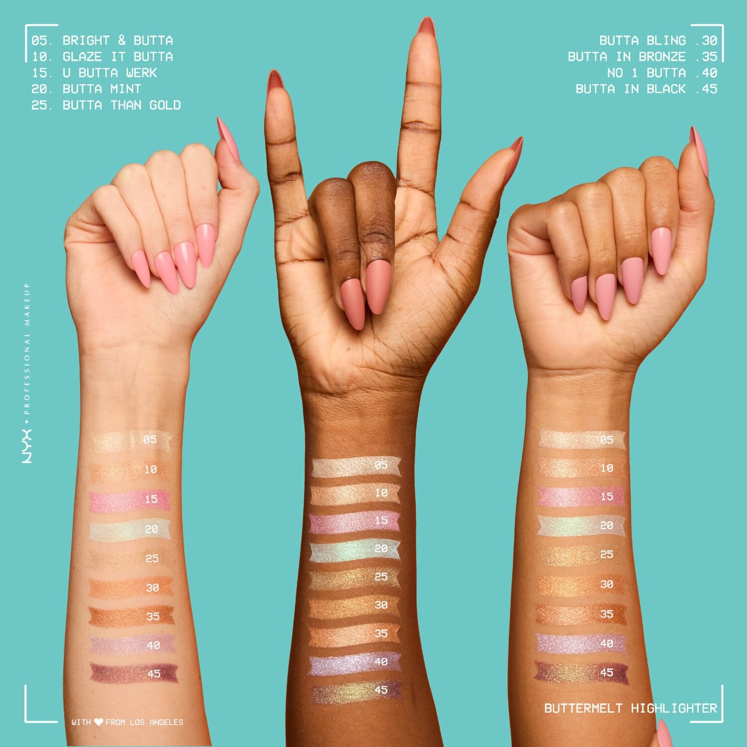 slide 10 of 12, NYX Professional Makeup Buttermelt Highltr Bright And Butta, 0.17 oz