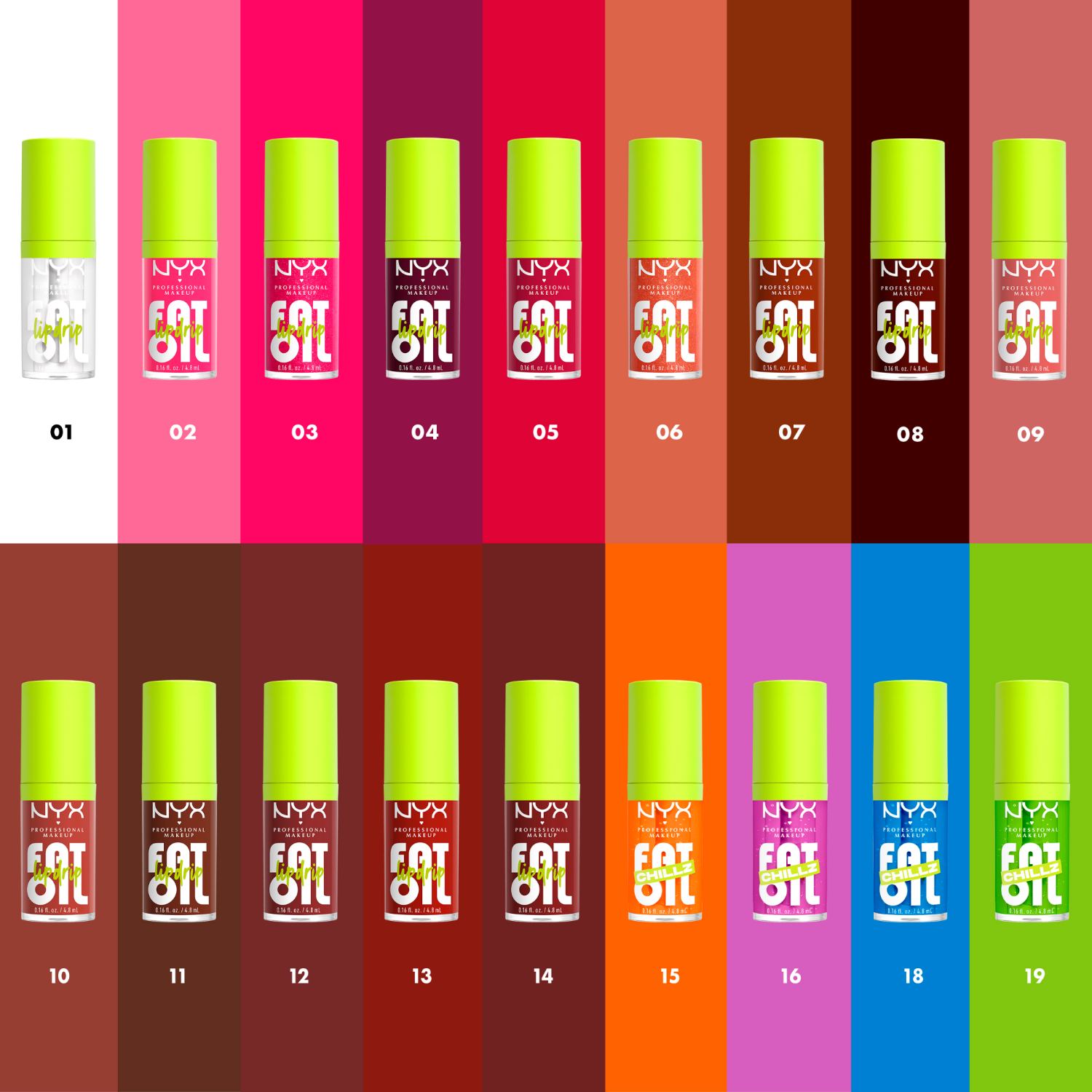 slide 5 of 6, NYX Professional Makeup Miscell. Signat Fat Oil Chillz, 12 Hour Hydration , POLAR PEPPERMINT, 0.16 fl oz, 0.16 fl oz