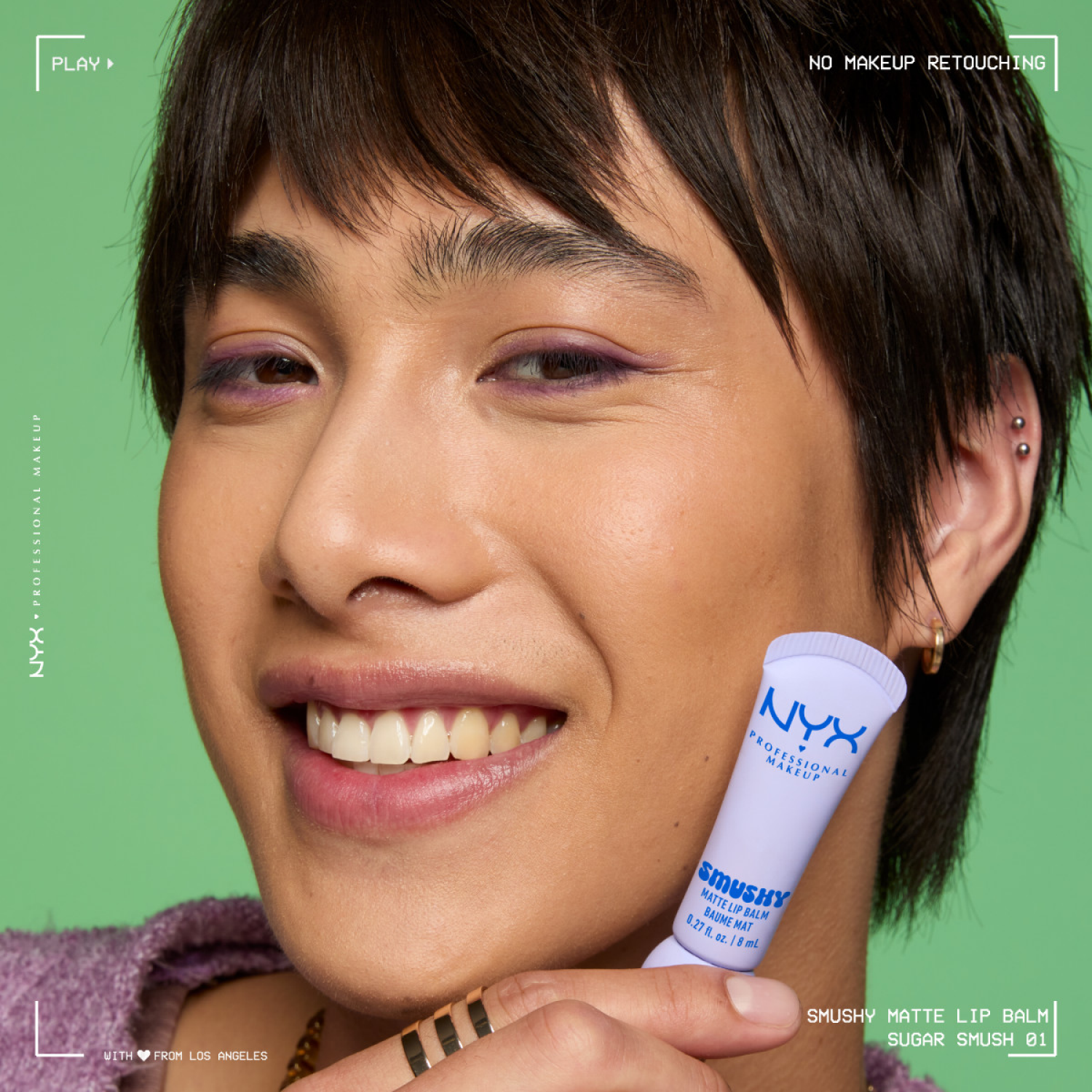 slide 3 of 5, NYX Professional MakeupProfessional Makeup NYX Professional MakeupSmushy Matte Lip Balm : Sugar Smush, 0.27 oz