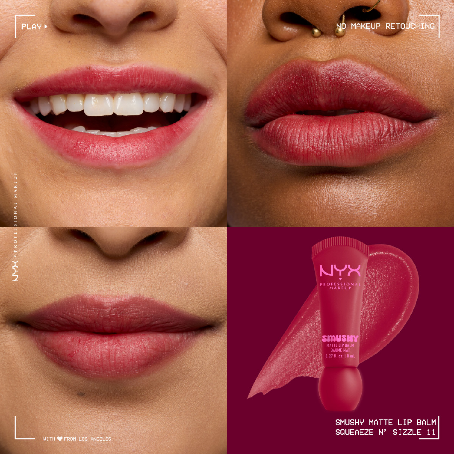 slide 7 of 8, NYX Professional MakeupProfessional Makeup NYX Professional MakeupSmushy Matte Lip Balm : Squeeze N Sizzle, 0.27 oz