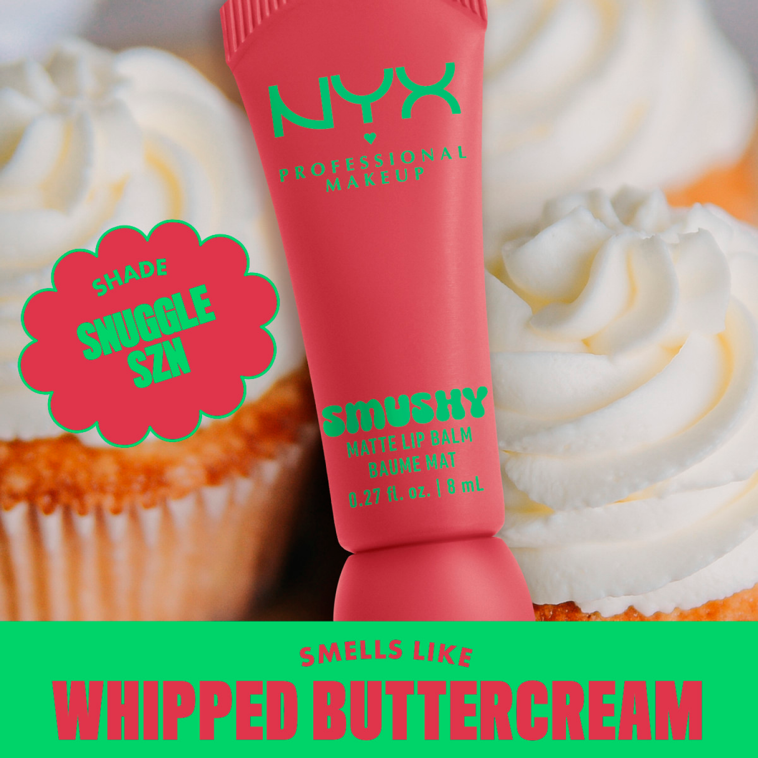 slide 4 of 8, NYX Professional MakeupProfessional Makeup NYX Professional MakeupSmushy Matte Lip Balm : Snuggle Szn, 0.27 oz