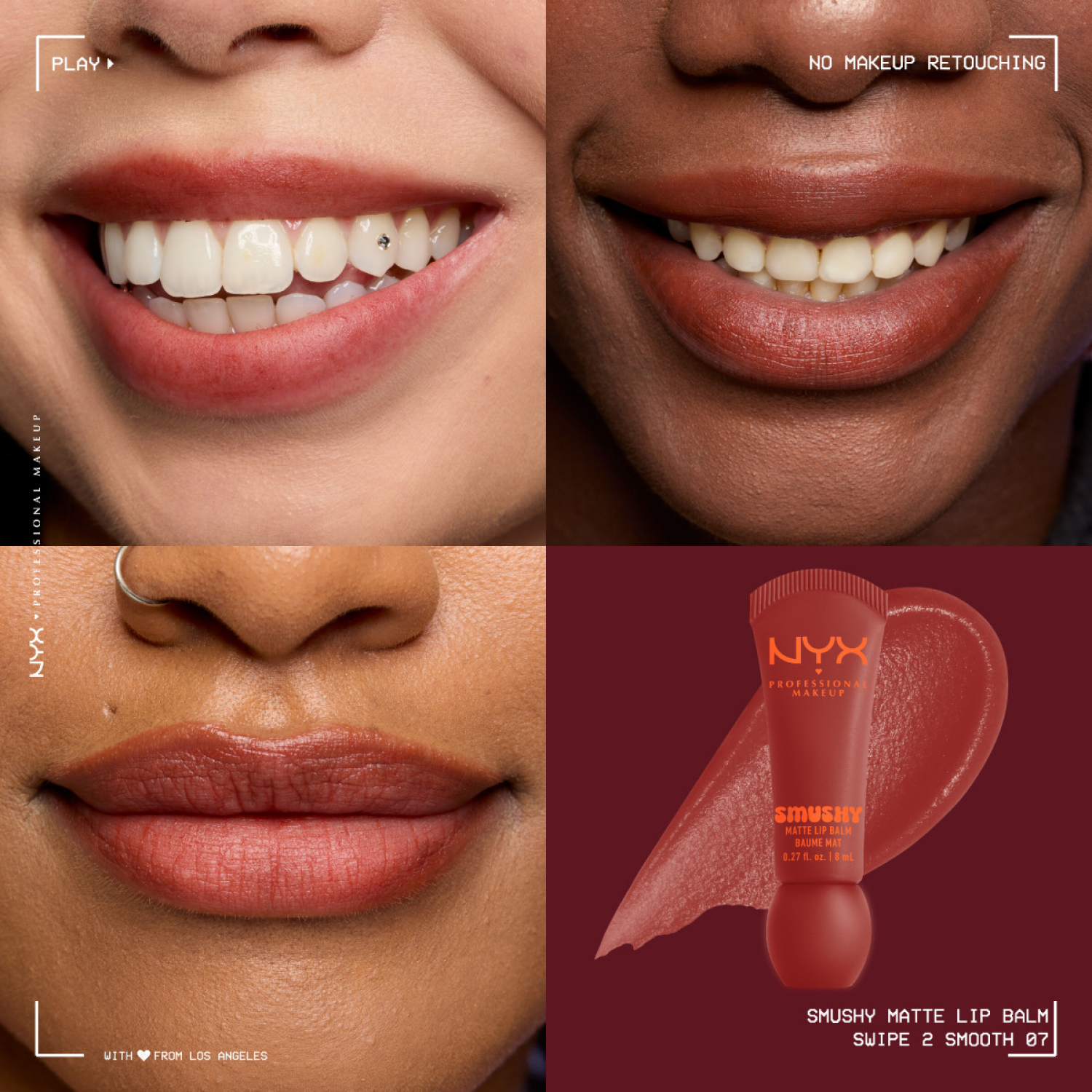 slide 7 of 8, NYX Professional MakeupProfessional Makeup NYX Professional MakeupSmushy Matte Lip Balm : Snuggle Szn, 0.27 oz