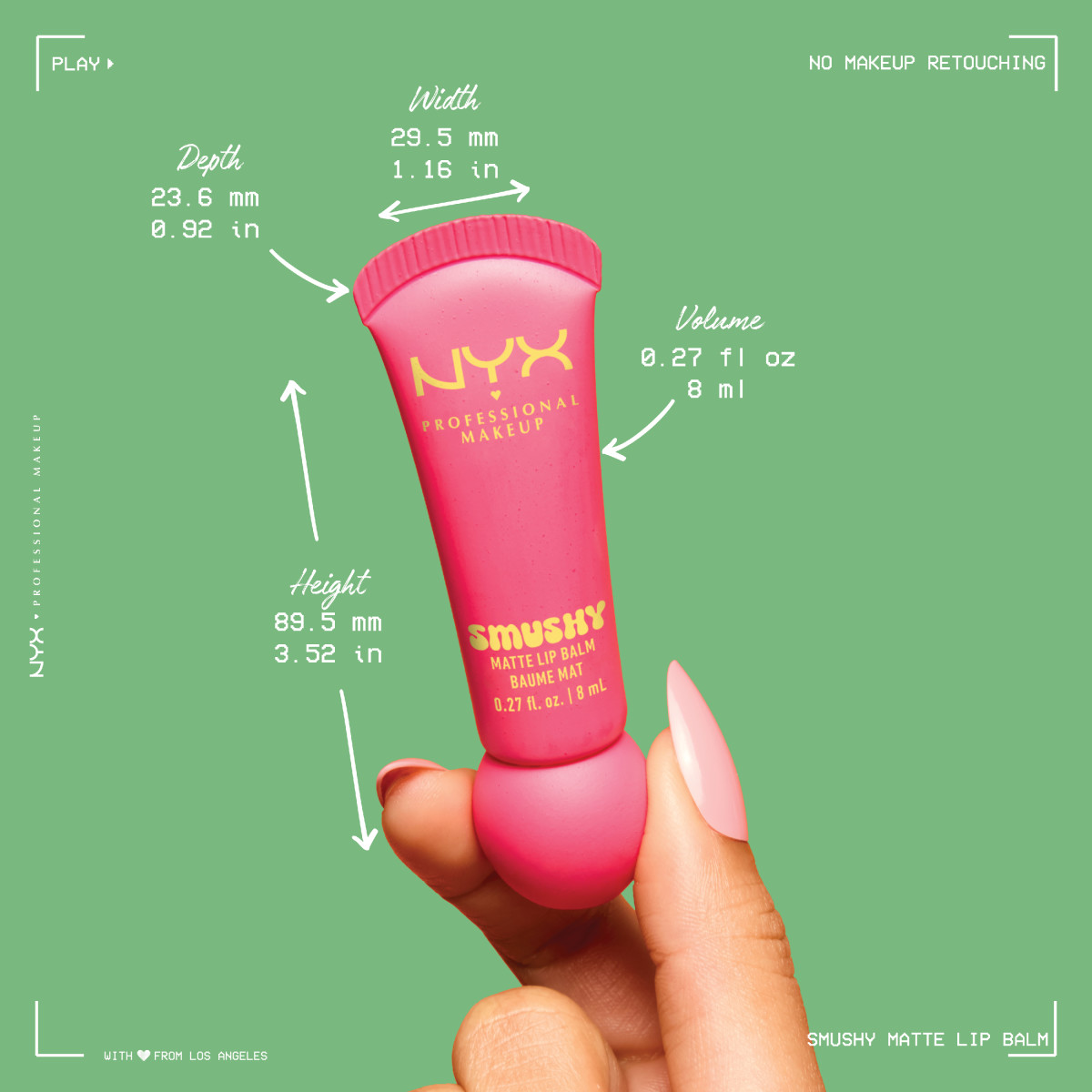 slide 5 of 8, NYX Professional MakeupProfessional Makeup NYX Professional MakeupSmushy Matte Lip Balm : She's Serving, 0.27 oz