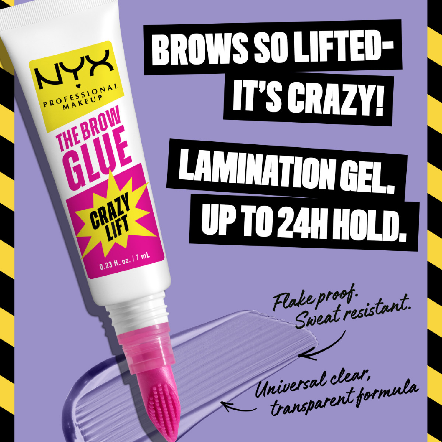 slide 2 of 5, NYX Professional Makeup The Brow Glue Crazy Lift Eyebrow Gel - 0.23 fl oz, 0.23 fl oz