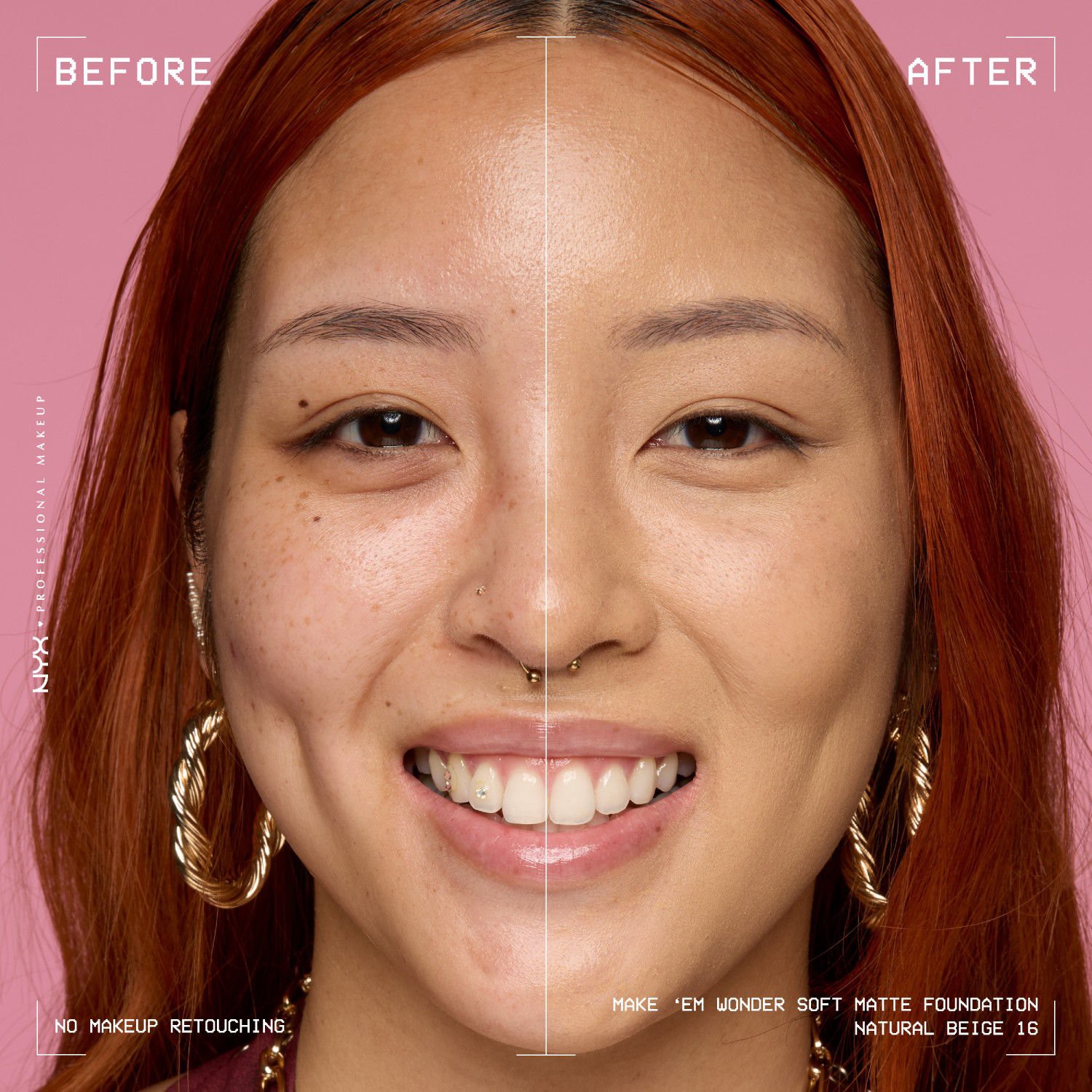 slide 12 of 14, NYX Professional Makeup Make Em Wndr Fndation Natural Beige, 0.84 oz