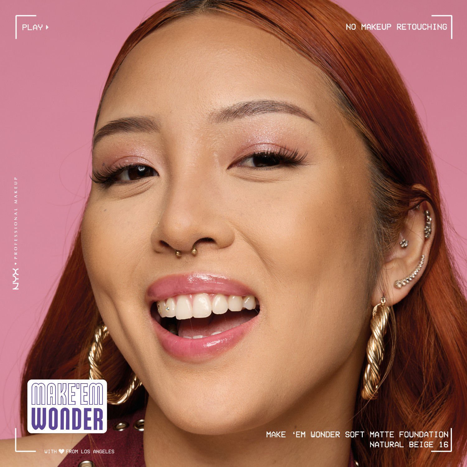 slide 6 of 14, NYX Professional Makeup Make Em Wndr Fndation Natural Beige, 0.84 oz