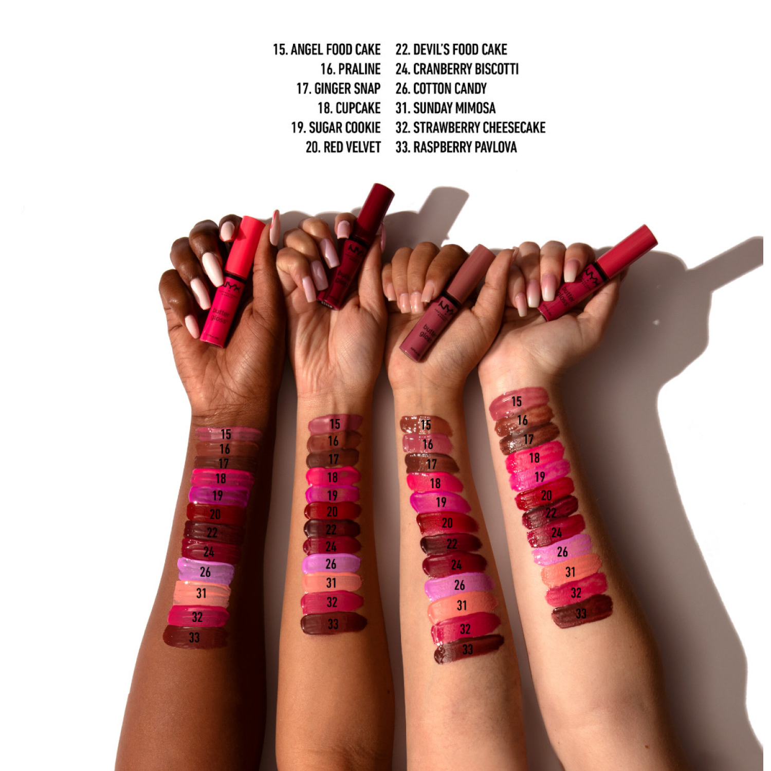 slide 4 of 8, NYX PROFESSIONAL MAKEUP Butter Gloss, Devils Food Cake, 1 ct