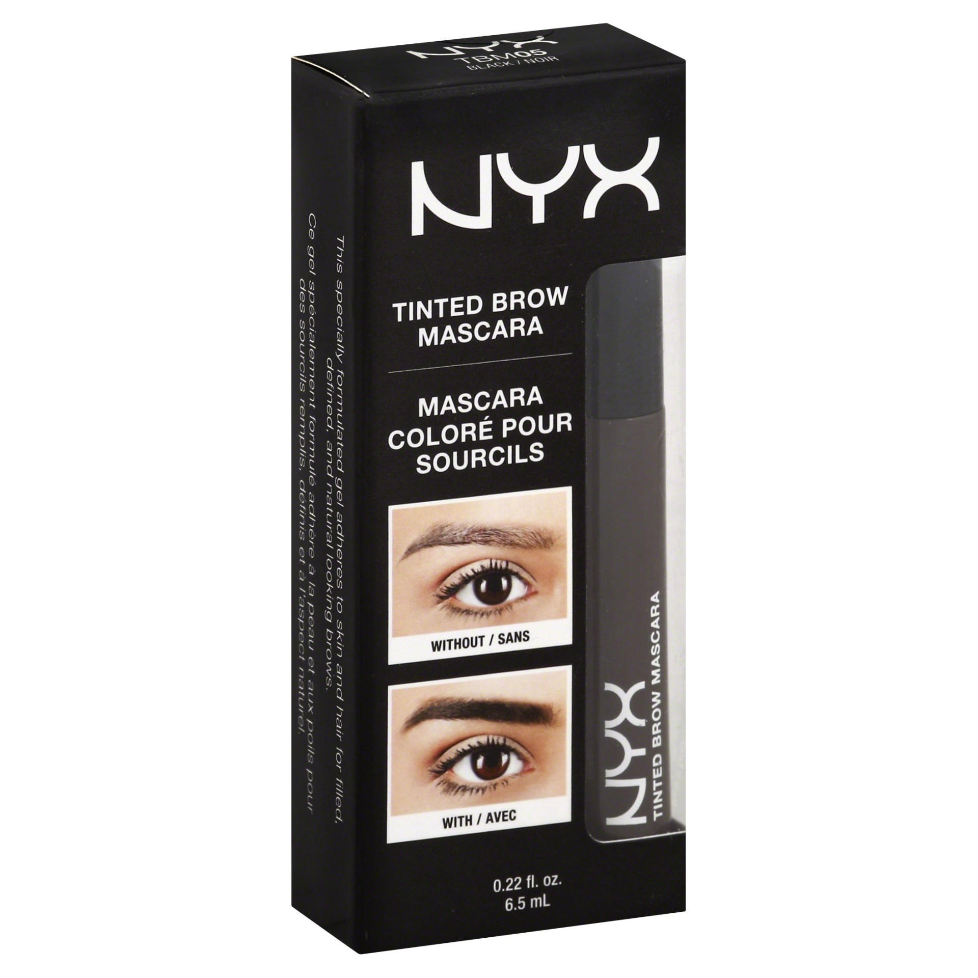 slide 1 of 5, NYX Professional Makeup Tinted Brow Mascara - Black - 0.22oz, 1 ct
