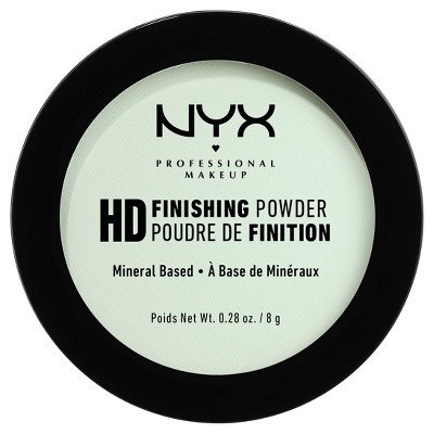 slide 1 of 3, NYX Professional Makeup HD Finishing Powder Mint Green, 0.28 oz