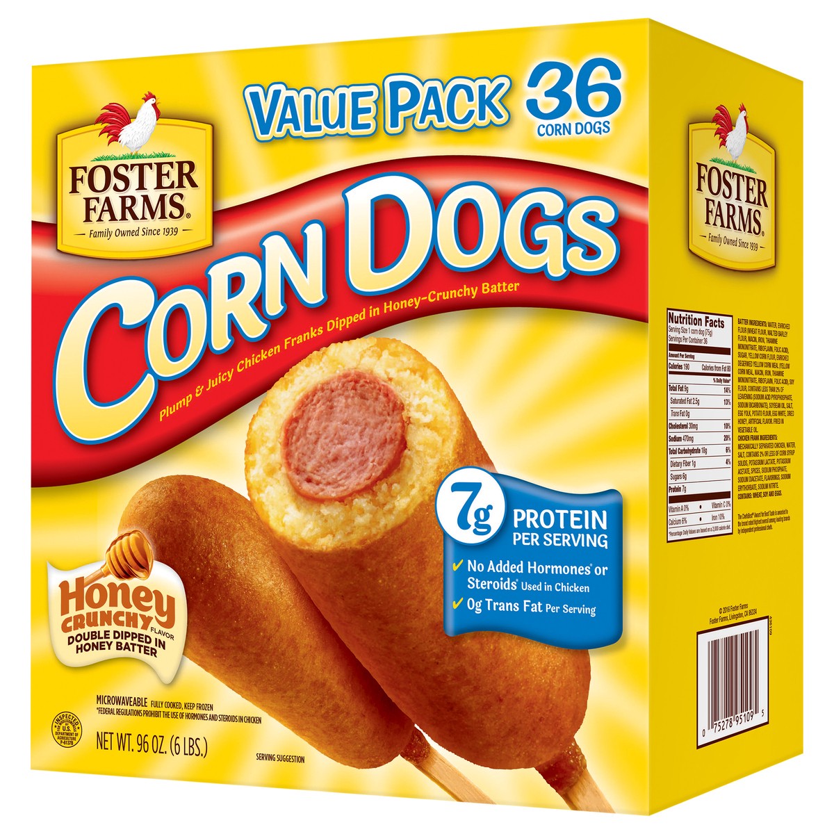 slide 2 of 9, Foster Farms Crunchy Honey Corn Dogs Value Pack 36 ea, 36 ct