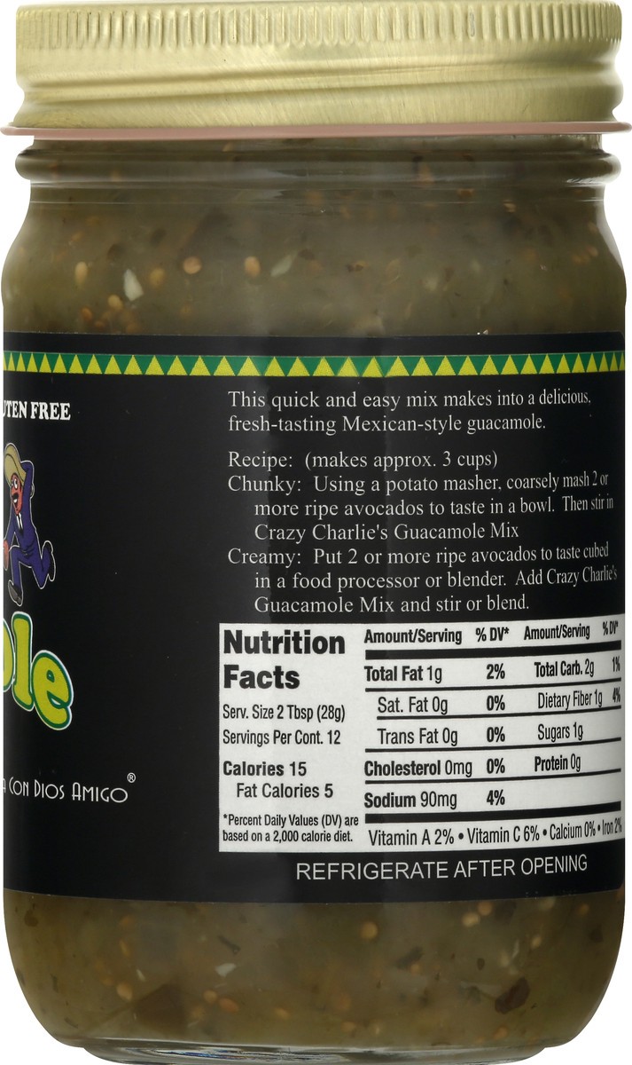 slide 2 of 13, Crazy Charlies Original Guacamole Mix 12 oz, 12 oz