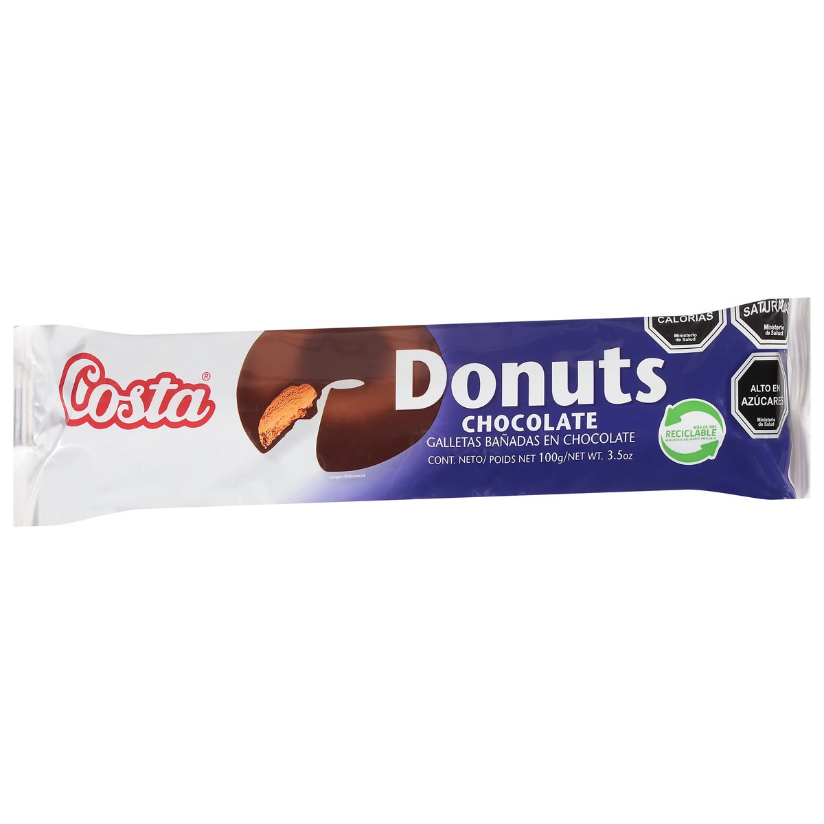 slide 6 of 9, Costa Chocolate Donuts 3.5 oz, 3.5 oz