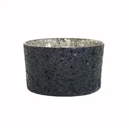 Holiday Home Glass Candle with GLX - Black