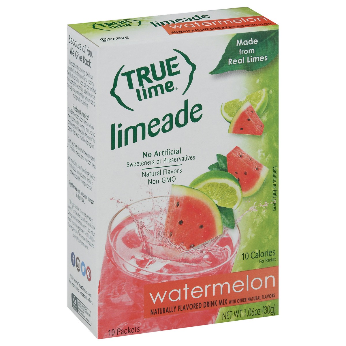 slide 6 of 11, True Lime Limeade Watermelon Drink Mix Packets 10 ea, 10 ct