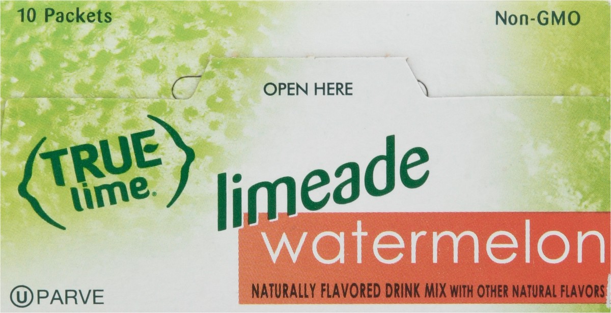 slide 10 of 11, True Lime Limeade Watermelon Drink Mix Packets 10 ea, 10 ct