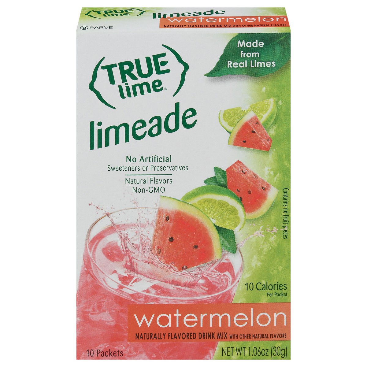 slide 8 of 11, True Lime Limeade Watermelon Drink Mix Packets 10 ea, 10 ct