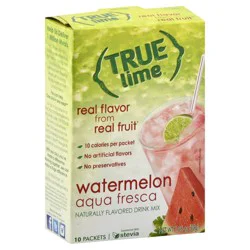 True Lime Watermelon Limeade Drink Mix 10 - 0.11 oz Packets