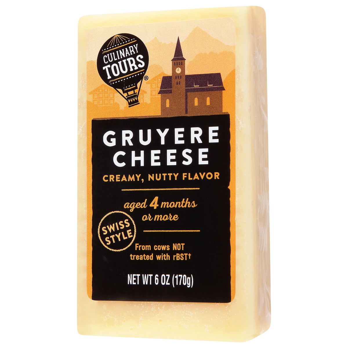 slide 3 of 9, Culinary Tours Swiss Style Gruyere Cheese 6 oz, 6 oz