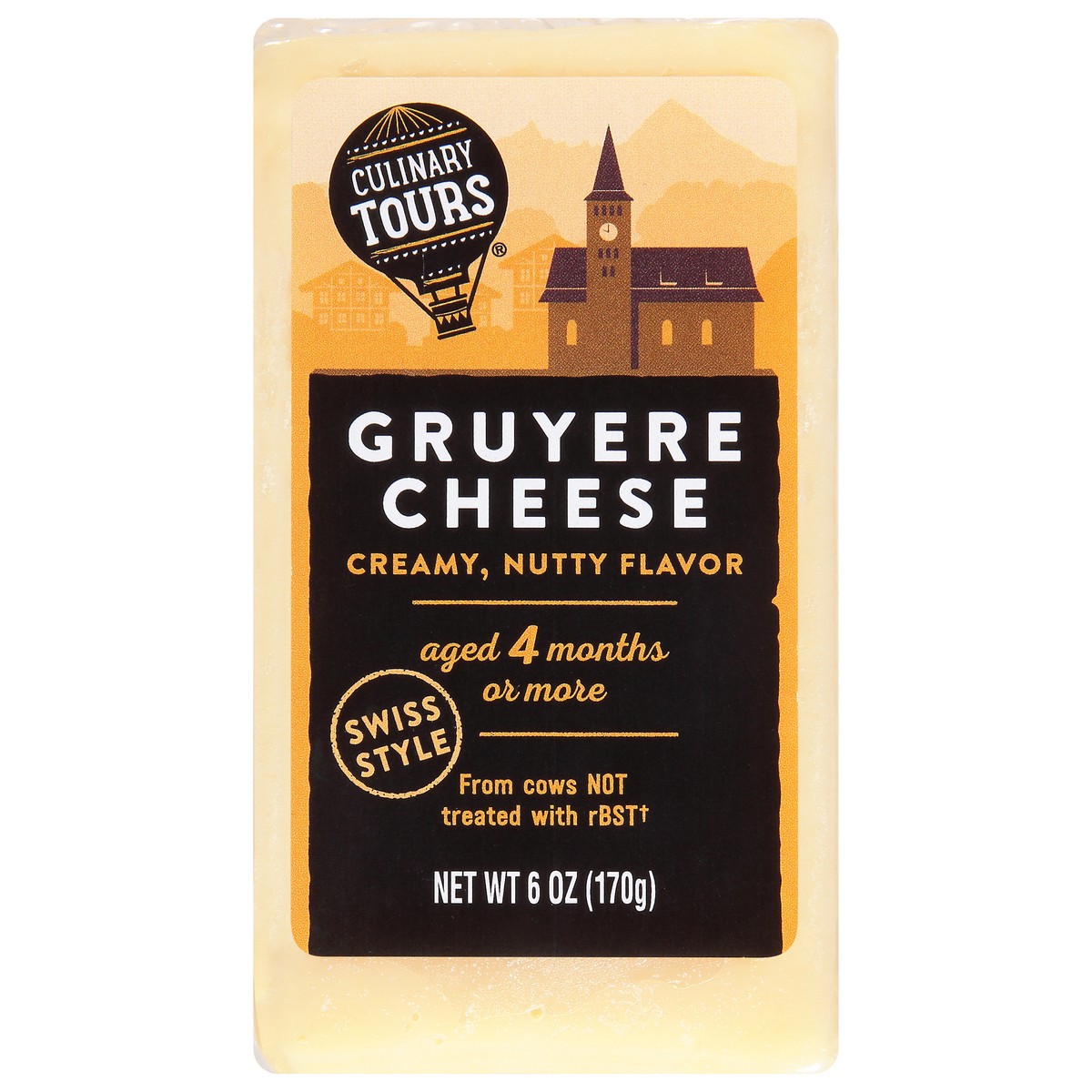 slide 1 of 9, Culinary Tours Swiss Style Gruyere Cheese 6 oz, 6 oz