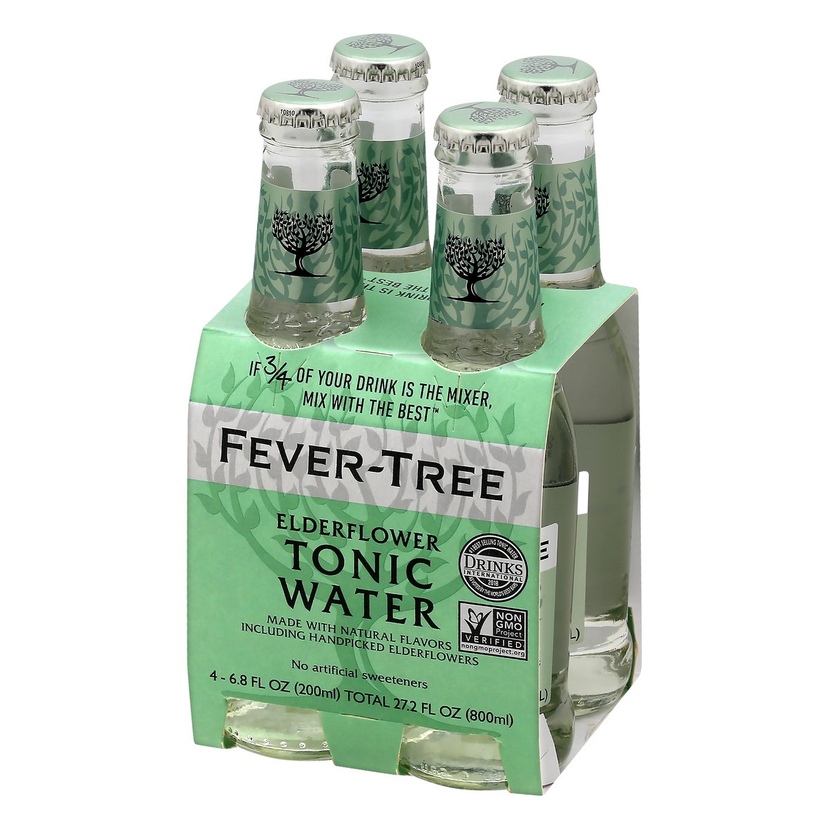 slide 3 of 9, Fever-Tree Elderflower Tonic Water 4x200ml, 4 ct; 200 ml