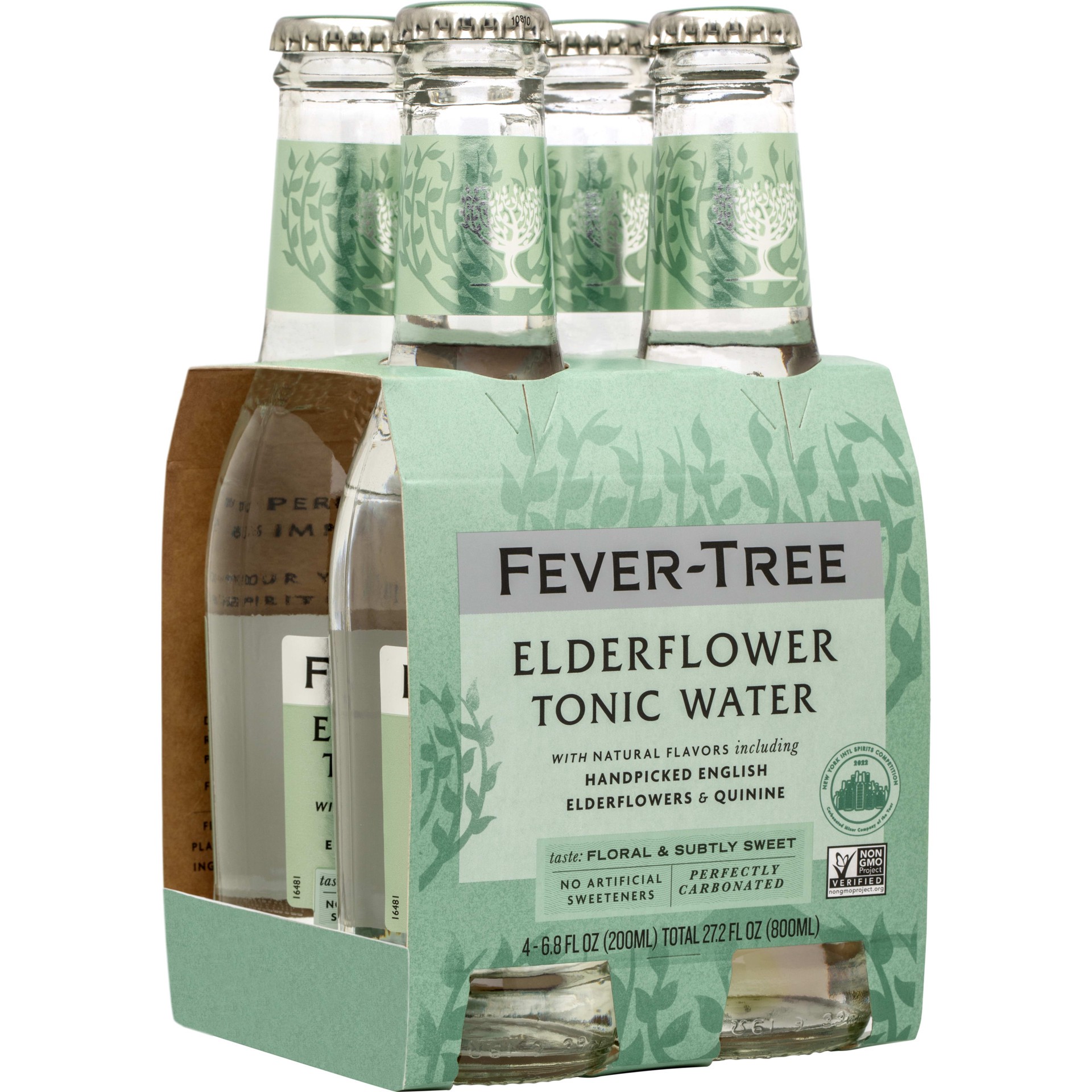 slide 1 of 9, Fever-Tree Elderflower Tonic Water 4x200ml, 4 ct; 200 ml