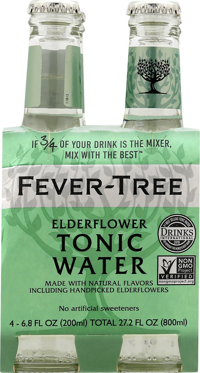 slide 9 of 9, Fever-Tree Elderflower Tonic Water 4x200ml, 4 ct; 200 ml