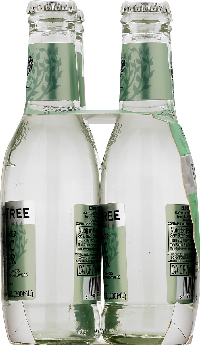 slide 8 of 9, Fever-Tree Elderflower Tonic Water 4x200ml, 4 ct; 200 ml