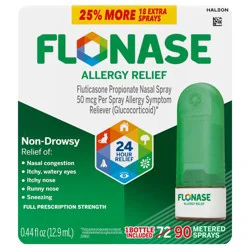 Flonase Non-Drowsy Allergy Relief Nasal Spray, 90 Sprays