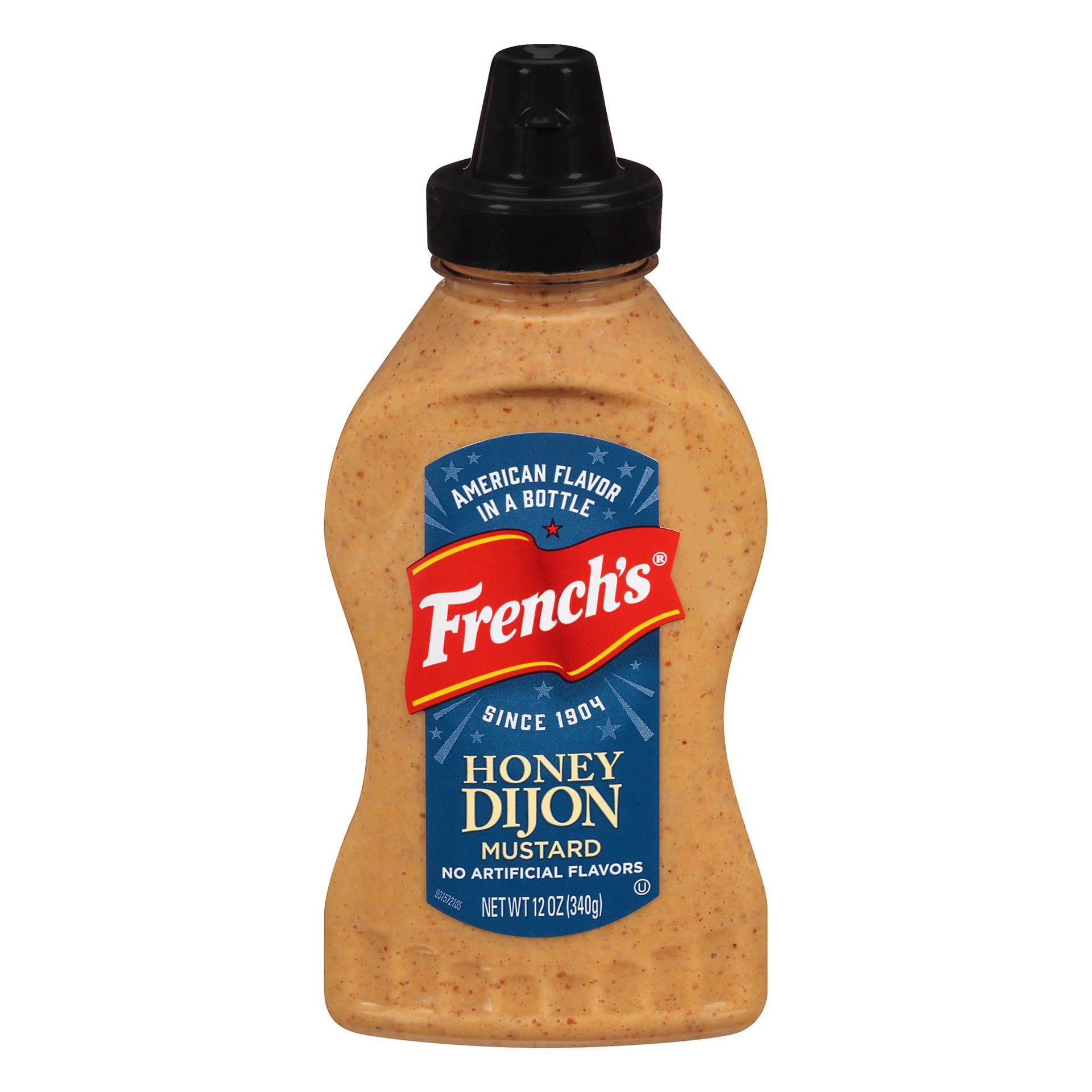 slide 1 of 9, French's Dijon Mustard Honey, 12 oz