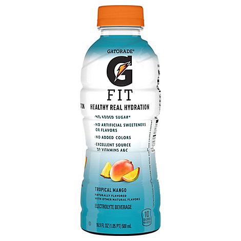 slide 1 of 1, Gatorade Fit Tropical Mango- 16.9 fl oz, 16.9 fl oz