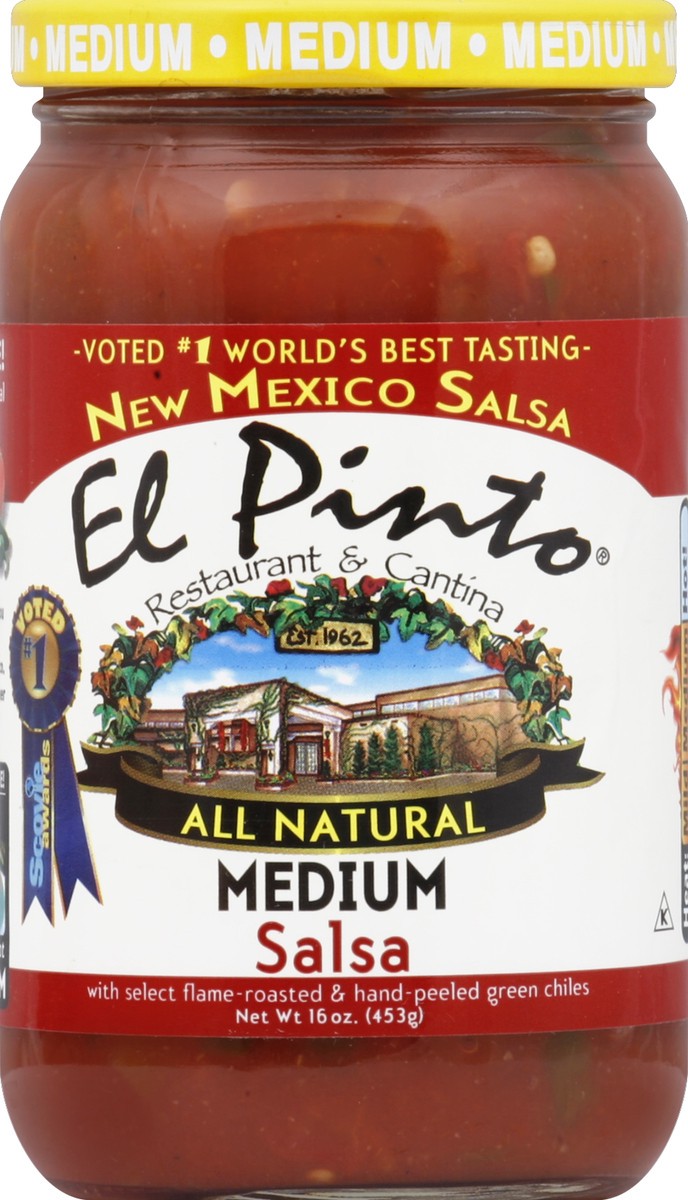 slide 2 of 2, El Pinto Salsa 16 oz, 16 oz