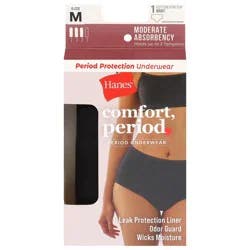 Hanes Moderate Absorbency Period Underwear Size M 1 ea