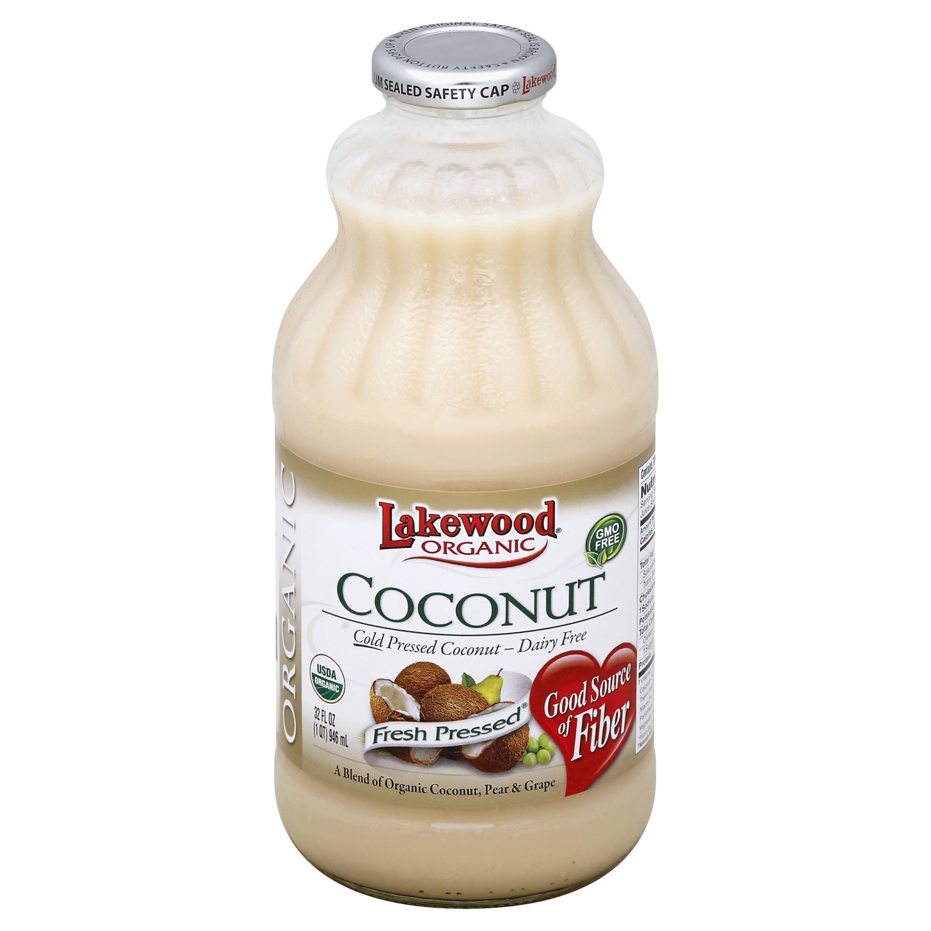 slide 1 of 4, Lakewood Organic Coconut Blend Juice 32 oz, 32 fl oz