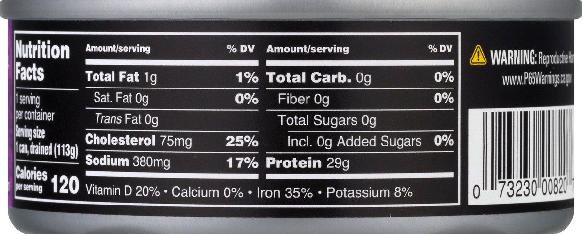 slide 8 of 11, Crown Prince Chunk Light  Single Cook in Spring Water Yellowfin Tuna 5 oz, 5 oz