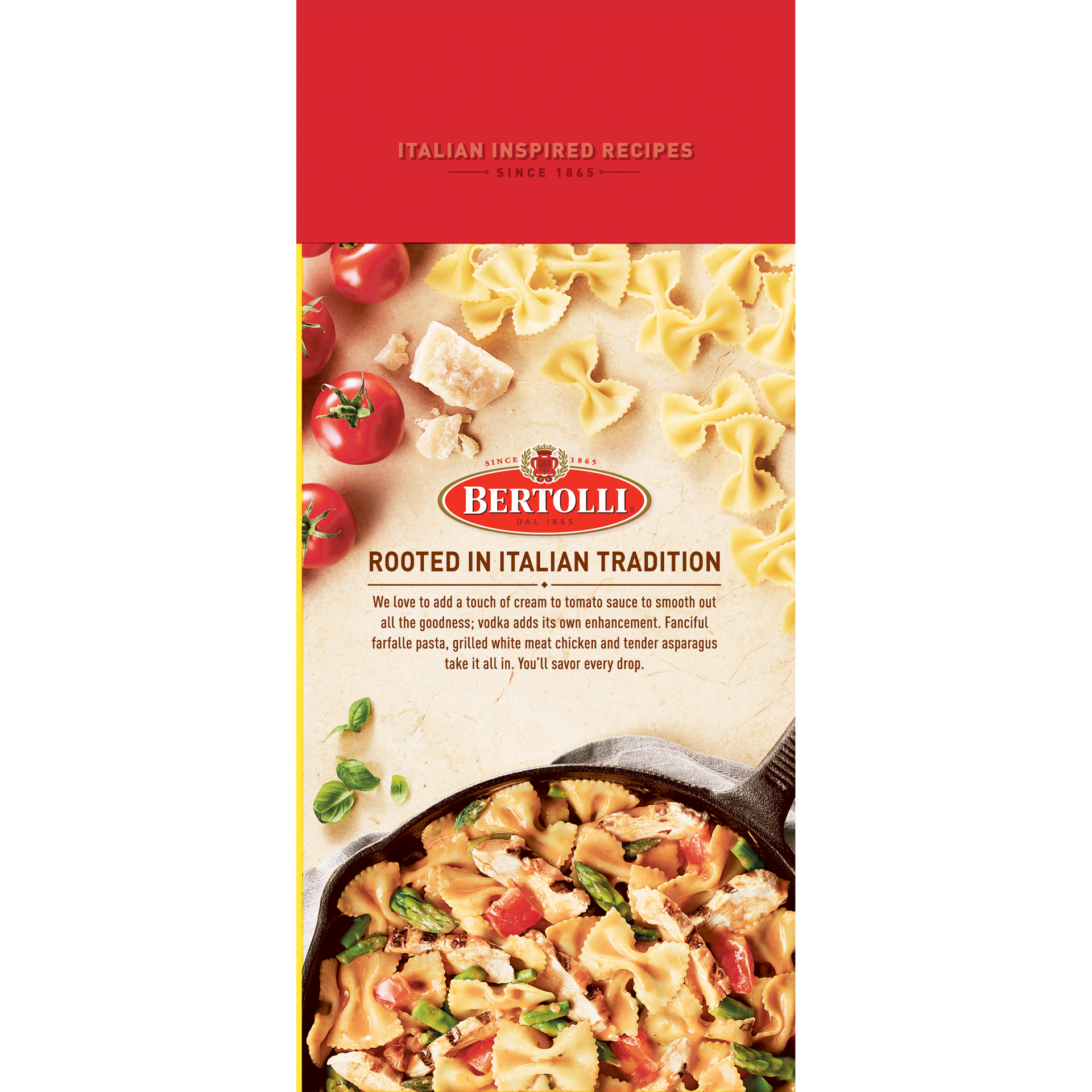 slide 2 of 2, Bertolli Frozen Skillet Meals for Two Chicken Alla Vodka & Farfalle, 24 Oz, 24 oz