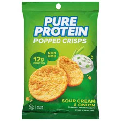 Pure Protein Popped Sour Cream & Onion Protein Crisps 1.27 oz