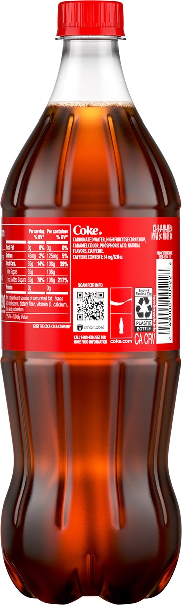 slide 7 of 7, Coca-Cola Soft Drink - 33.8 oz, 33.8 oz