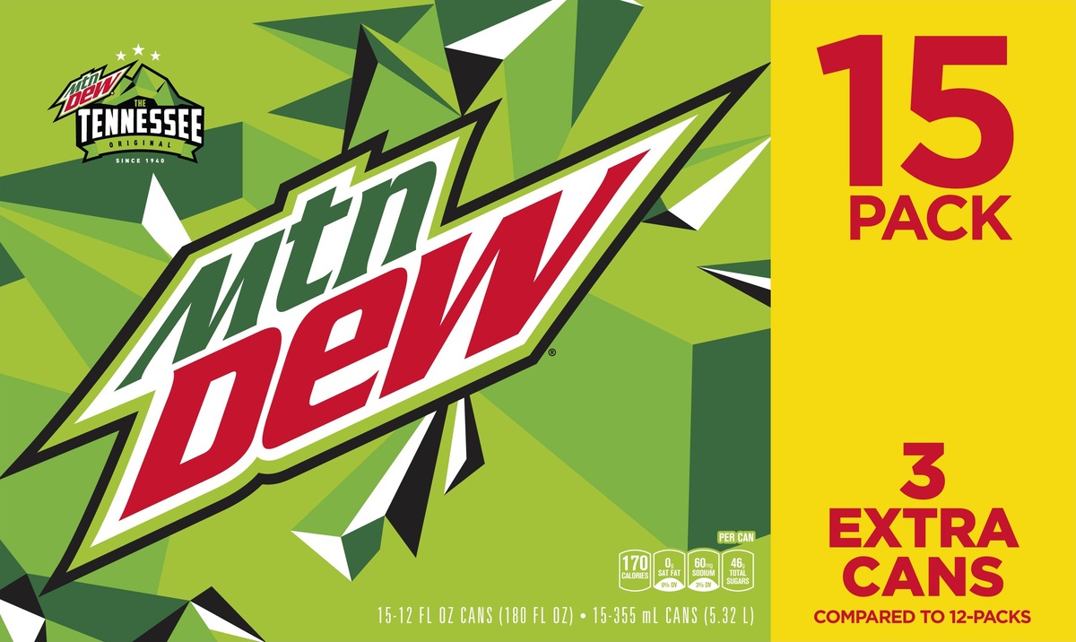 slide 4 of 4, Mountain Dew Soda Citrus - 180 oz, 1 ct
