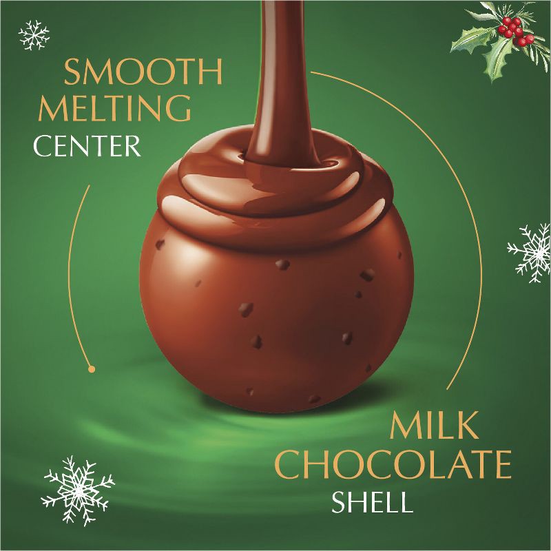 slide 2 of 12, Lindt LINDOR Christmas Limited Edition Peppermint Cookie Milk Chocolate Candy Truffles – 6oz, 6 oz