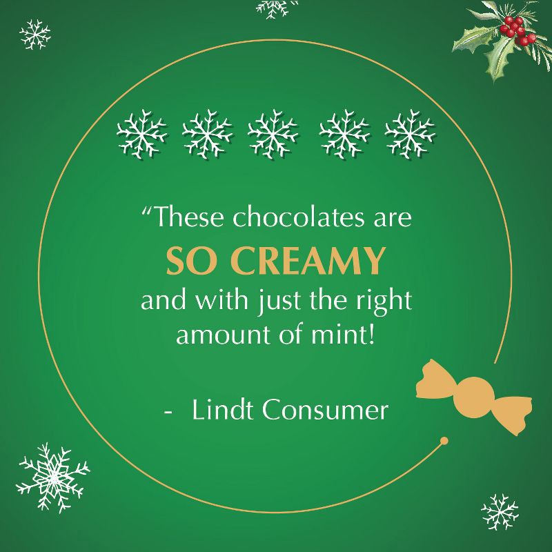 slide 7 of 12, Lindt LINDOR Christmas Limited Edition Peppermint Cookie Milk Chocolate Candy Truffles – 6oz, 6 oz