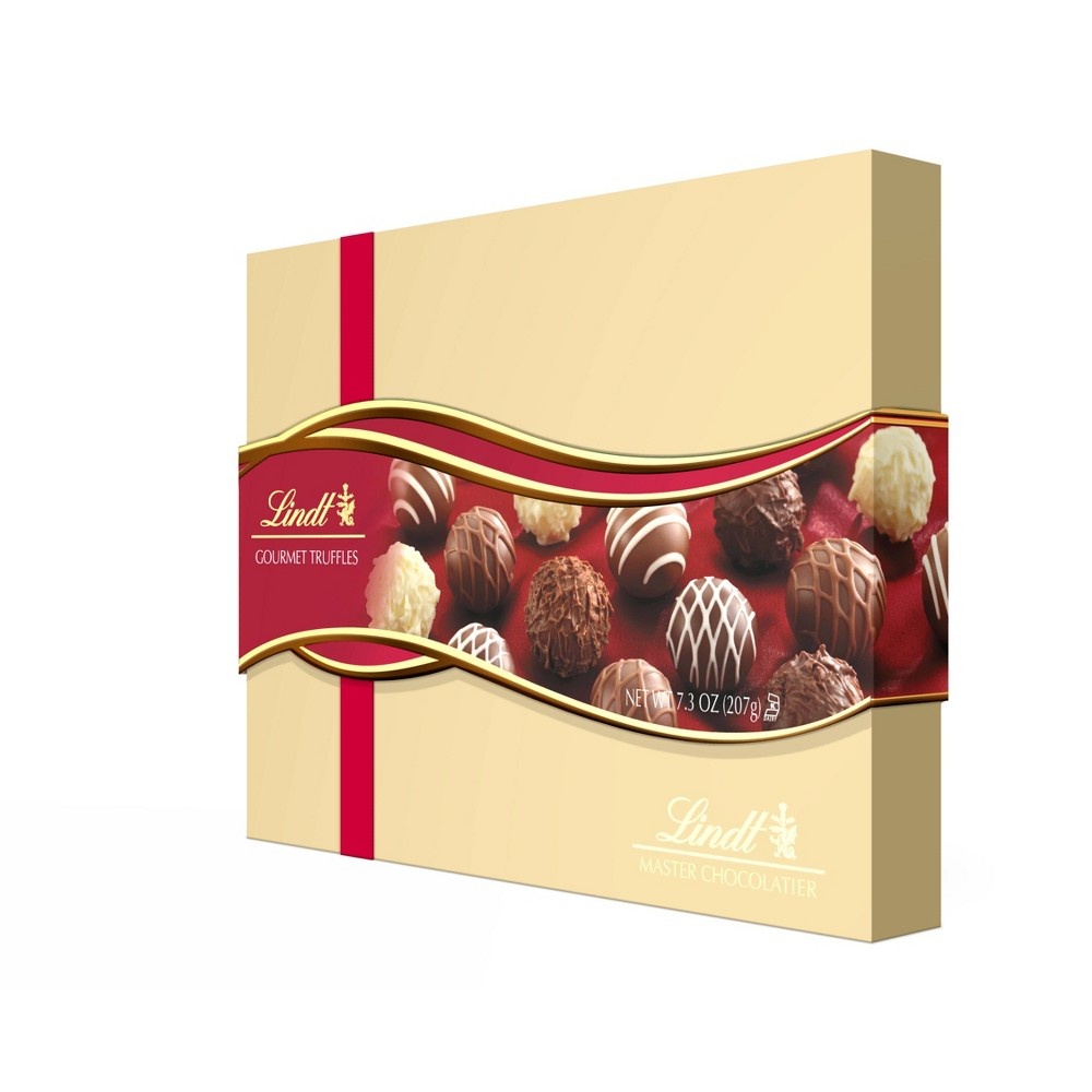 slide 3 of 4, Lindt Holiday Gourmet Truffels Gift Box, 7.3 oz