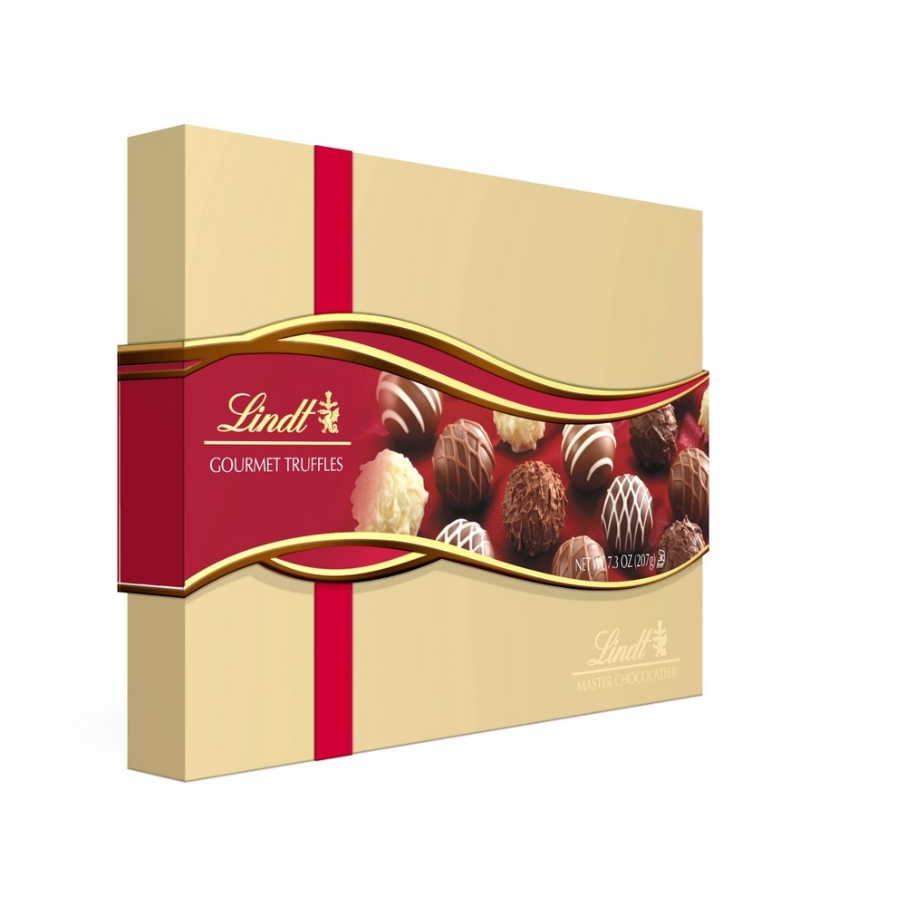 slide 4 of 4, Lindt Holiday Gourmet Truffels Gift Box, 7.3 oz