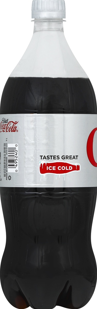 slide 3 of 4, Coca-Cola Diet Coke Soda Soft Drink- 33.8 fl oz, 1 liter