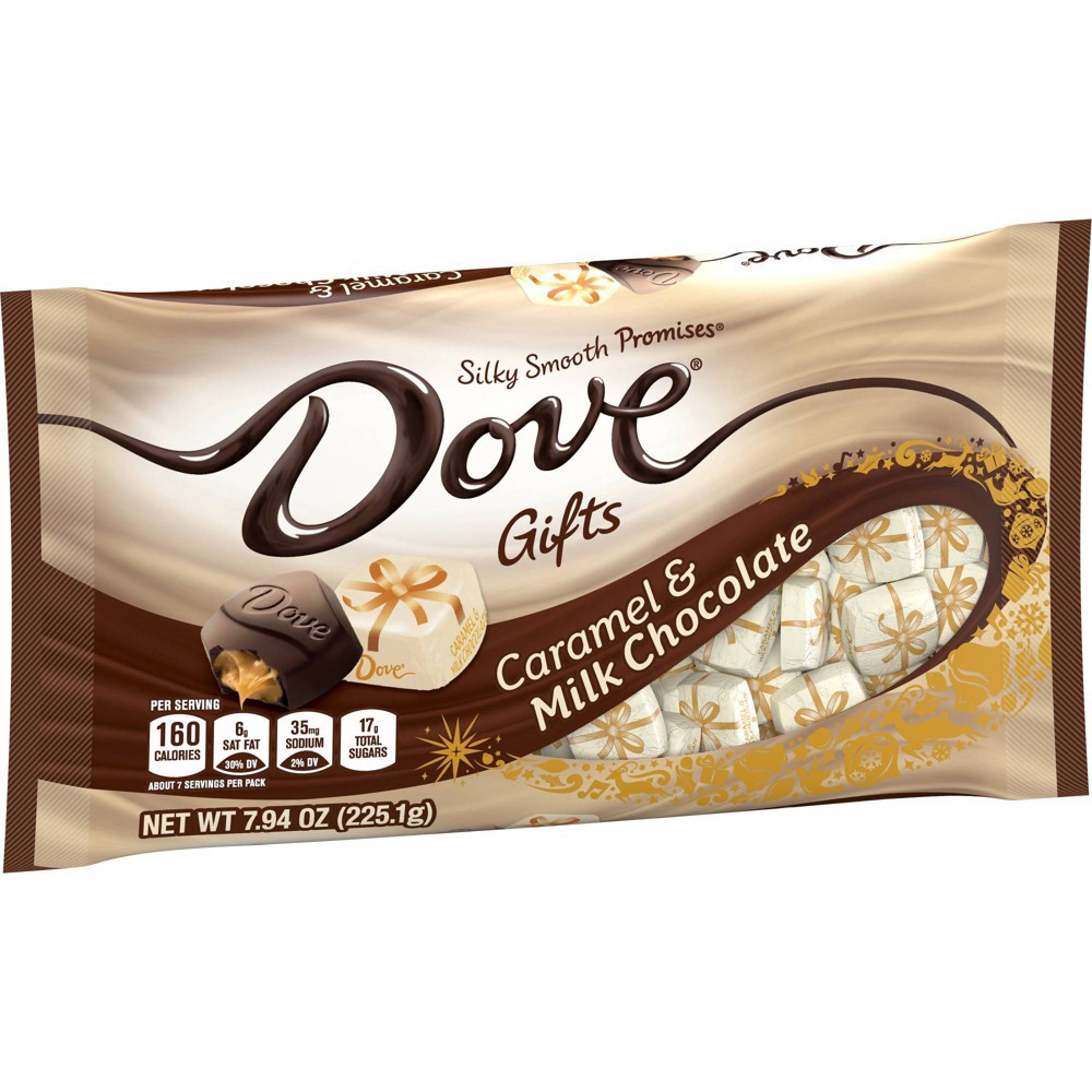 slide 7 of 7, Dove Chocolate Dove Holiday Promises Silky Smooth Caramel & Milk Chocolate - 7.94oz, 7.94 oz